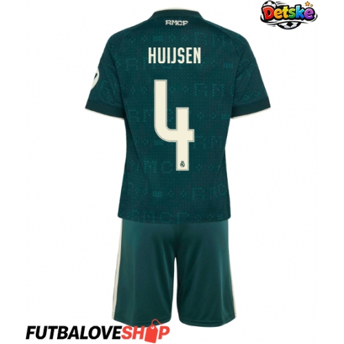 Dres Real Madrid Dean Huijsen #4 Preč pre deti 2026-27 Krátky Rukáv (+ trenírky)